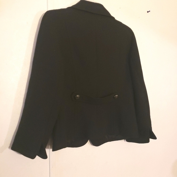 FLASH SALE 🔥 Talbots 100% Wool Black Blazer Jacket Sz 6 Petite - Picture 5 of 12